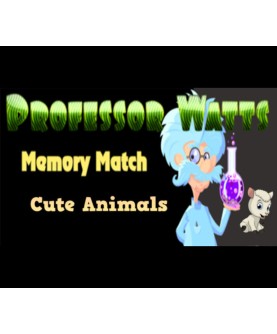 Professor Watts Memory Match Cute Animals Steam Key GLOBAL
